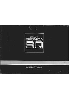 Bronica SQ manual. Camera Instructions.